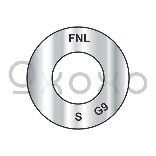 1/4  SAE Flat Washer Grade 9 Gray/Silver 1,000 Hr Corrosion Resistant