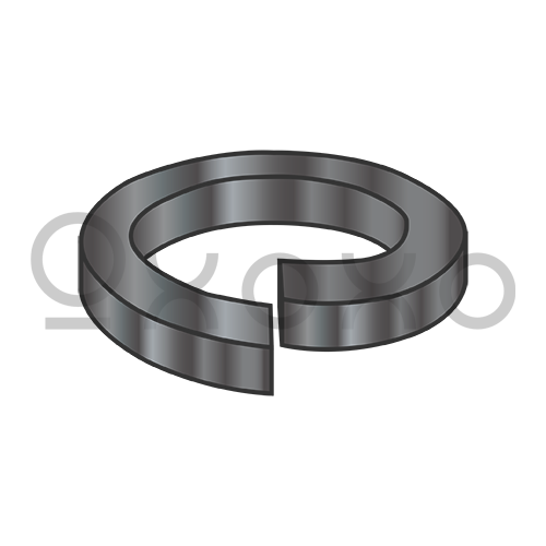 #2  Medium Split Lock Washer Black Zinc and Bake