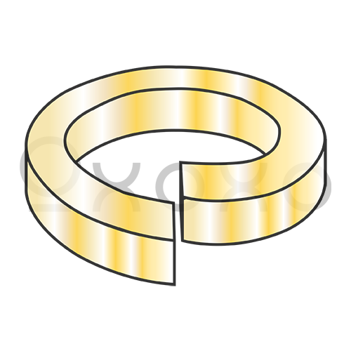 1 INCH  Extra Heavy Duty Split Lock Washer Mechanical Zinc Yellow Made in USA