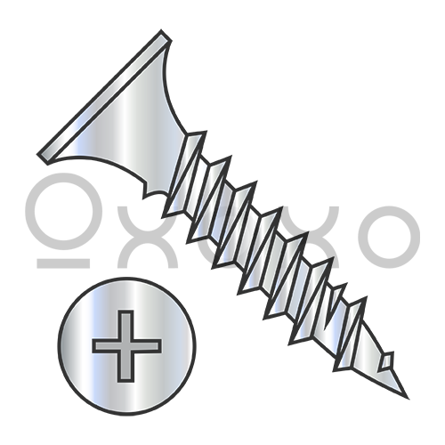 6-18X1  Phillips Bugle Head Fine Thread Drywall Screw Sharp Point Zinc
