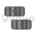 3/8-16  Two Way Reversible Hex Lock Nut Black Oxide And Wax