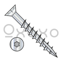6X1 5/8  6 Lobe Flat Nibs Deck Screw Type 17 2/3 Thread Zinc Bake 1,000HR Salt Spray
