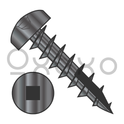 10-9X7/8  Square Drive Pan Head Deep Thread Screw Type 17 Full Thread Black Oxide & Oil
