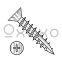 8-11X1/2  Phillips Flat Head w/Nibs Deep Thrd Wood Screw Type17 Full Thrd Stainless Steel