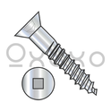 12-11X2 1/2  Square Drive Flat Head Full Body Wood Screw 2/3 Thread Zinc