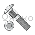5/16-18X1  Ribbed Neck Carriage Bolt Fully Threaded 18 8 Stainless Steel