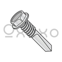 1/4-20X3  Unslot Hexwasher Self Drill Machine Screw #5 Point ZincBake 1000hours Salt Spray