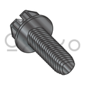 8-32X1/2  Slot Ind HexWash Taptite Alternative Thread Roll Screw Fully Thrd Black OxideWax