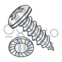 8-18X3/4  Phillips Pan Serrated Self Tapping Screw Type AB Fully Threaded Zinc and Bake, Pack of 8,000