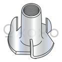 4-40X1/4  3 Prong Tee Nut Zinc