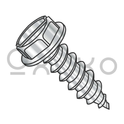 10-12X3  Slot Indent Hex Washer Self Tapping Screw Type A Fully Threaded 18-8 Stainless