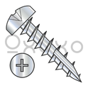 10X1  Phillips Pan Deep Thread Wood Screw Type 17 Full Thread Steel Nickel Finish