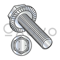 1/4-20X7/8  Serrated Hex Flanged Washer Full Thread Grade 5 w/Head Markings Zinc