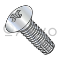 8-32X3/8  Phillips Oval Thread Cutting Screw Type F Fully Threaded Zinc