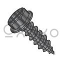 10-12X3/4  Slotted Indented Hex Washer Self Tapping Screw Type A Fully Threaded Black Oxide