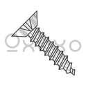 2X3/8  Phil Flat Undercut Self Tapping Screw Type A Fully Threaded 18 8 Stainless