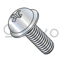 1/4-20X1/2  Phillips Round Washer Head Machine Screw Fully Threaded Zinc