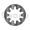 1/4  Internal Tooth Lock Washer Black Zinc and Bake