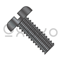 6-32X2  Slotted Pan Machine Screw Fully Threaded Black Oxide