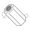 4-40X1  One Quarter Hex Female Standoff Nylon