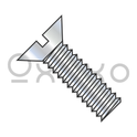 8-32X3/8  Slotted Flat Machine Screw Fully Threaded Zinc