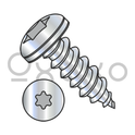 12-11X3/4  6 Lobe Pan Self Tapping Screw Type A Fully Threaded Zinc And Bake