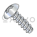 8-18X5/8  Phillips Full Contour Truss Self Tapping Screw Type B Full Thread Zinc And Bake