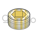 3/8  Flush Seating Socket Pipe Plug Brass