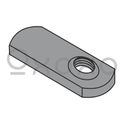 5/16-18  Spot Weld Offset Hole Tab Weld Nut Plain