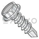 1/4-14X1 1/4  Unslotted Indent Hex Washer Self Drill Screw Full Thread 18-8 Stainless Steel