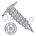 6-18X1 1/4  6 Lobe Modified Truss Self Piercing Screw Full Thread Needle Point Zinc & Bake