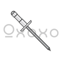 3/16X.187-.437  Low Profile Multi Grip Rivet/Black Phosphate Mandrel
