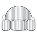 M4-0.7  Metric Din 1587 Domed Cap Acorn Nut A2 Stainless Steel