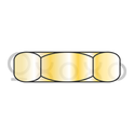 1/4-20  MS51967 Military Finished Hex Nut Coarse Thread Grade C Cadmium Yellow DFAR