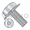 10-32X1/2  6 Lobe Pan Square Cone Sems Fully Threaded Zinc Bake