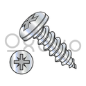 8-18X3/8  PozType 1A Alternative Pan head Self Tap Screw Type AB Full Thread Zinc and Bake