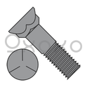 3/8-16X1 1/2  Grade 5 Plow Bolt With Number 3 Head Plain