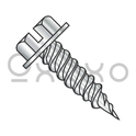 8-15X1  Slot Ind Hexwasher 1/4" Across Flats F/T Self Piercing Screw 410 Stainless Steel
