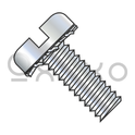 10-32X1/2  Slotted Pan External Sems Machine Screw Fully Threaded Zinc