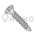6-20X1 5/8  Phillips Flat Trim Head Self Drilling Screw Full Thread Zinc and Bake