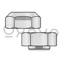 7/8-9  Stover Alternative Automation Style Lock Nut Grade C Cad And Wax