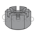 1/2-13  Slotted Heavy Hex Nut Plain