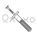 1/4X1 1/2  Round Head Nail In Anchor Nylon