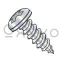 1/4-14X3 1/2  Phillips Pan Self Tapping Screw Type AB Fully Threaded Zinc And Bake, Pack of 500