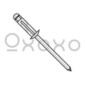 5/32X.039-.275  Aluminum Aluminum Trebol Dome Head Rivet