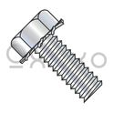 6-32X3/8  Unslotted Indented Hex Head External Sems Machine Screw Full Threaded Zinc Bake