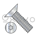 6-32X5/16  6 Lobe Flat 100 Degree Machine Screw Fully Threaded Zinc