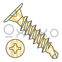 10-16X1  Square Phil Drive Wafer Head Full Thread Self Drill Screw Zinc Yellow Bake
