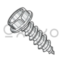 10-12X3/4  Unslot Ind Hexwasher Self Tapping Screw Type A Full Thread 18-8 Stainless Steel