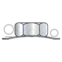 M12-1.75  Metric Conical K Keps Lock Nut Zinc and Bake